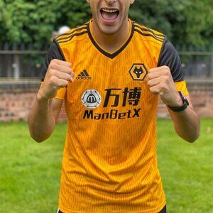 Adidas  2020-21 Wolves adidas Home Soccer Jersey Aeroready  Men's Size XL